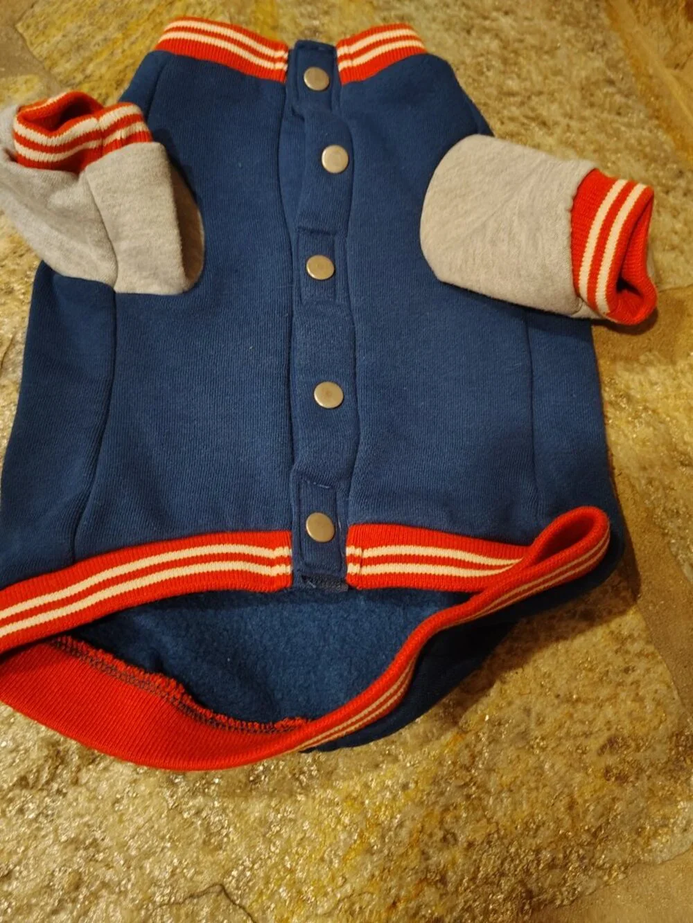 Martha Stewart Pets T is for Trouble Dog Shirt Size Medium Varsity Jacket